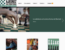 Tablet Screenshot of ajedrezsinfronteras.com